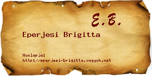 Eperjesi Brigitta névjegykártya